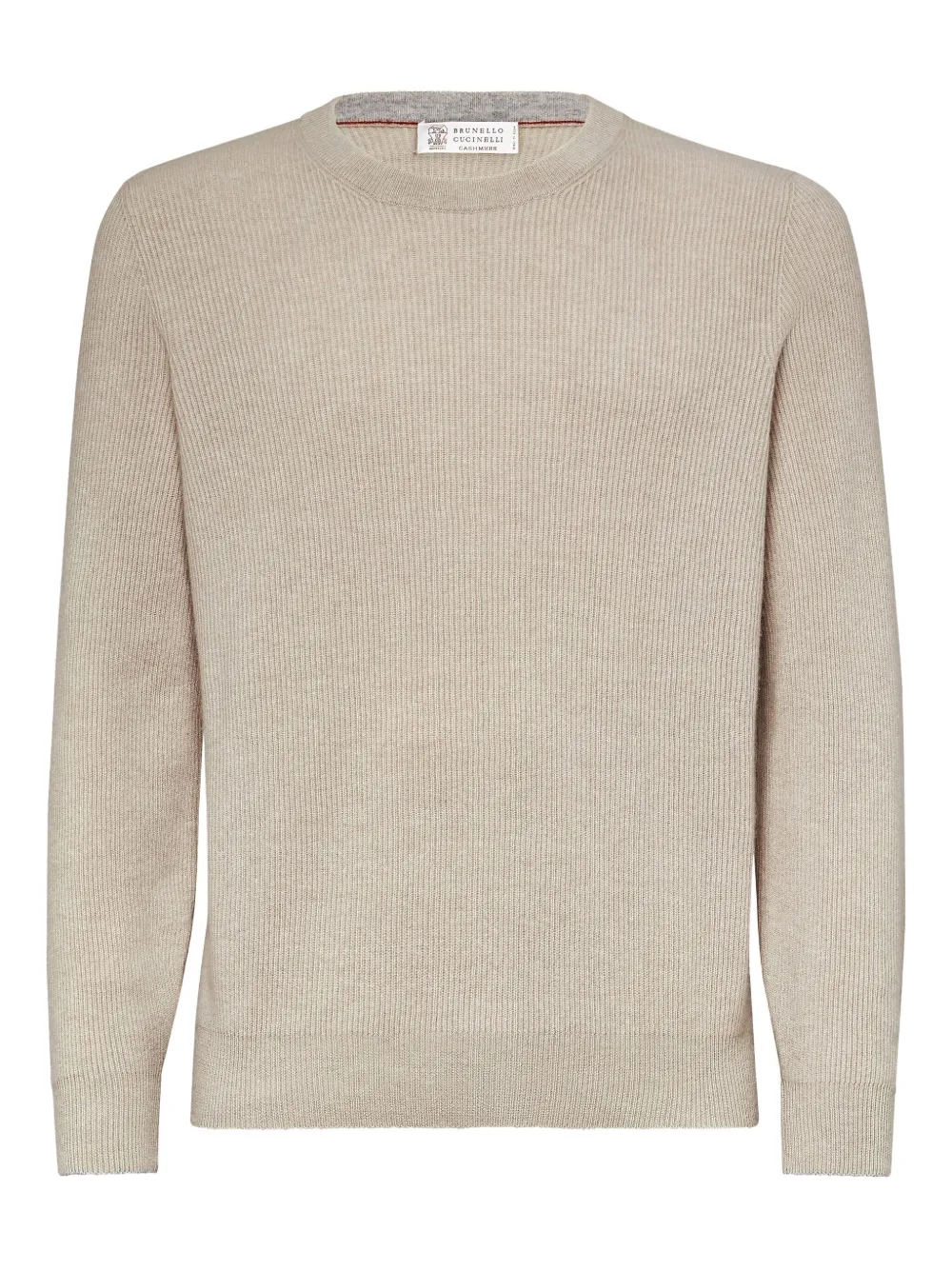 Brunello Cucinelli crewneck cashmere jumper | Neutrals | Image 1