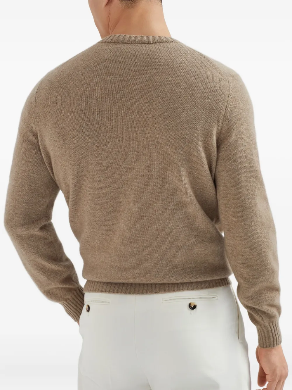 Brunello Cucinelli crewneck cashmere jumper | Knitted Sweaters | Image 2