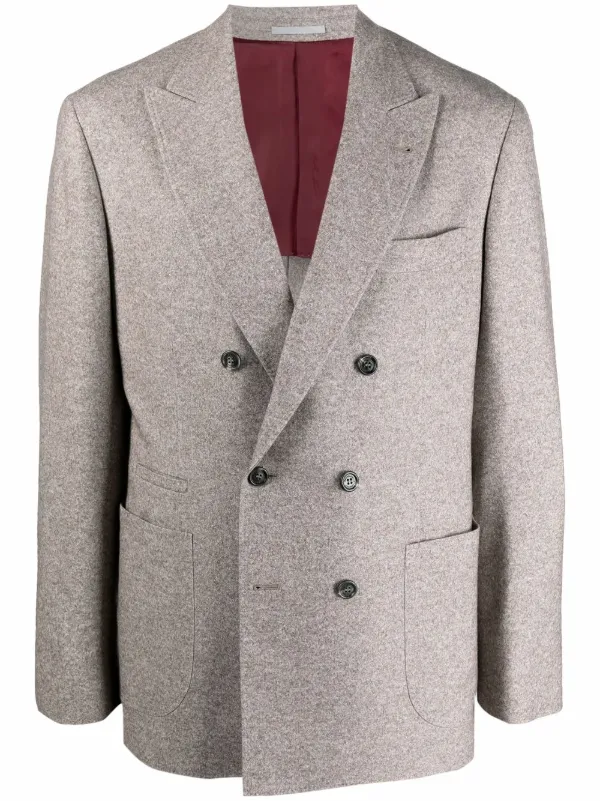 Brunello cucinelli double breasted blazer Clearance