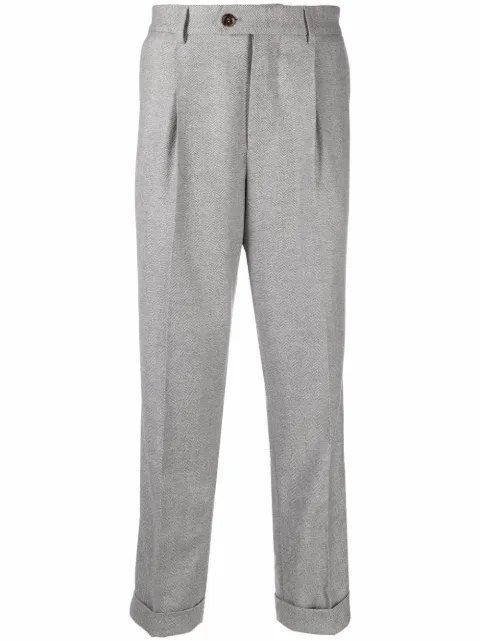 Brunello Cucinelli slim-cut tailored trousers