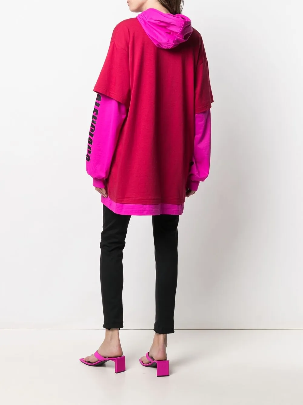Balenciaga Oversized hoodie Rood