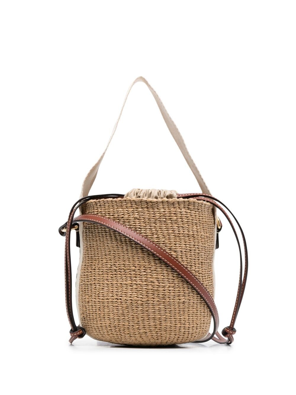 Chloé Small Woody Basket Bag In Neutrals