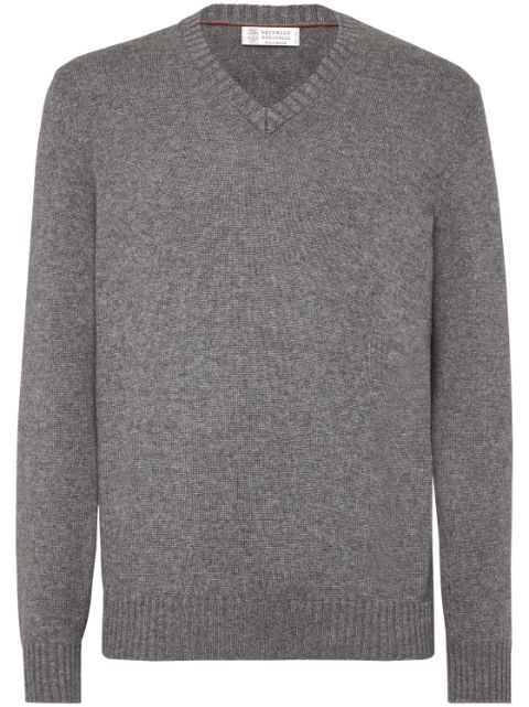 Brunello Cucinelli V-neck cashmere jumper Men