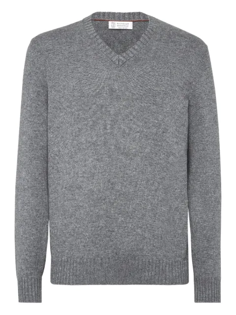 Brunello Cucinelli V-neck cashmere jumper