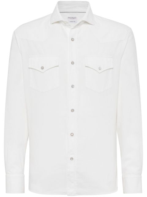 Brunello Cucinelli corduroy cotton shirt Men