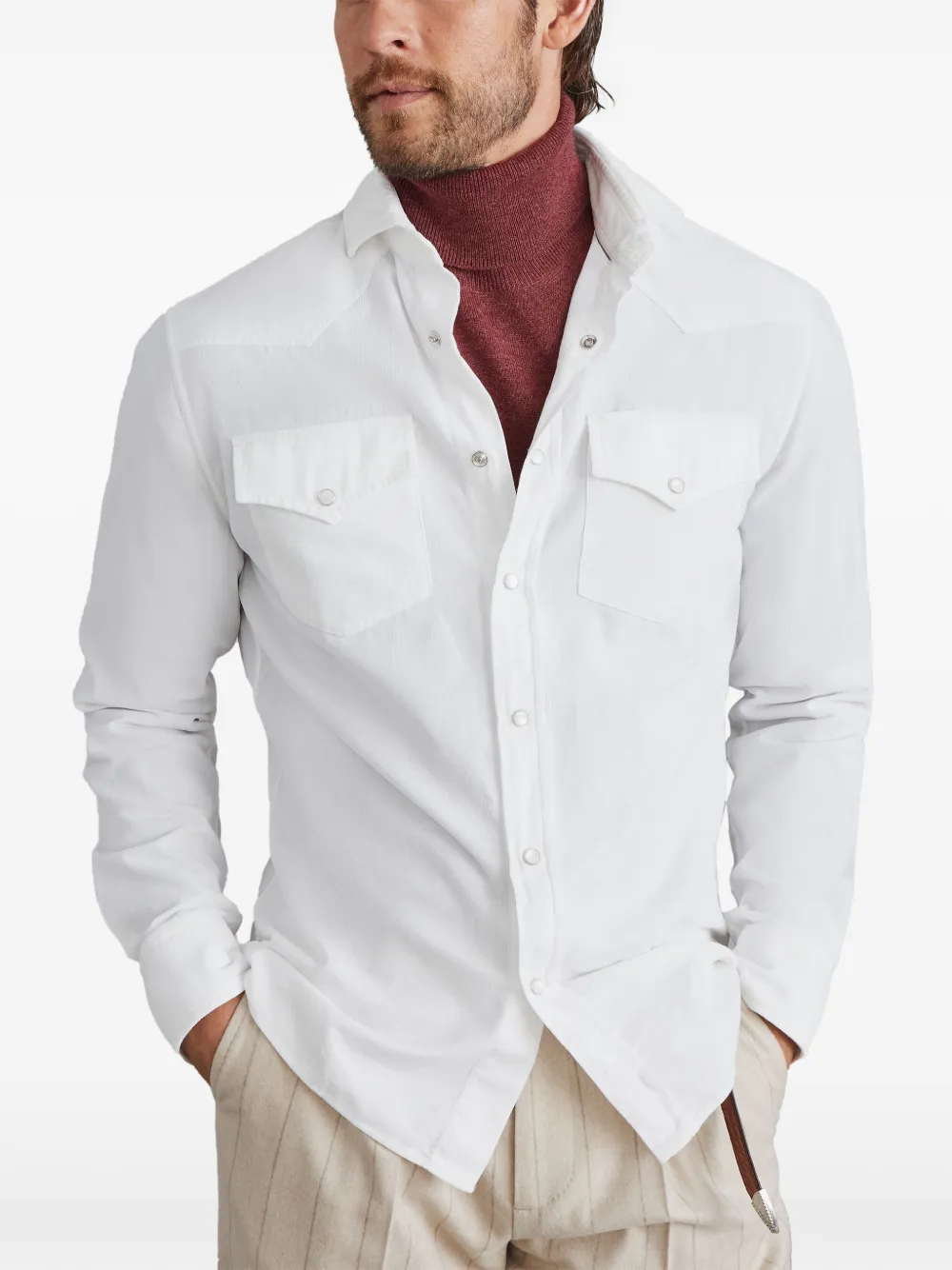 Brunello Cucinelli camisa con botones | Image 2