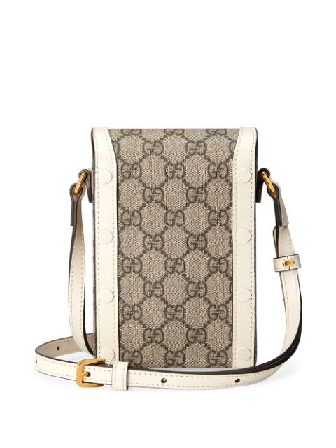 gucci supreme crossbody messenger bolsa