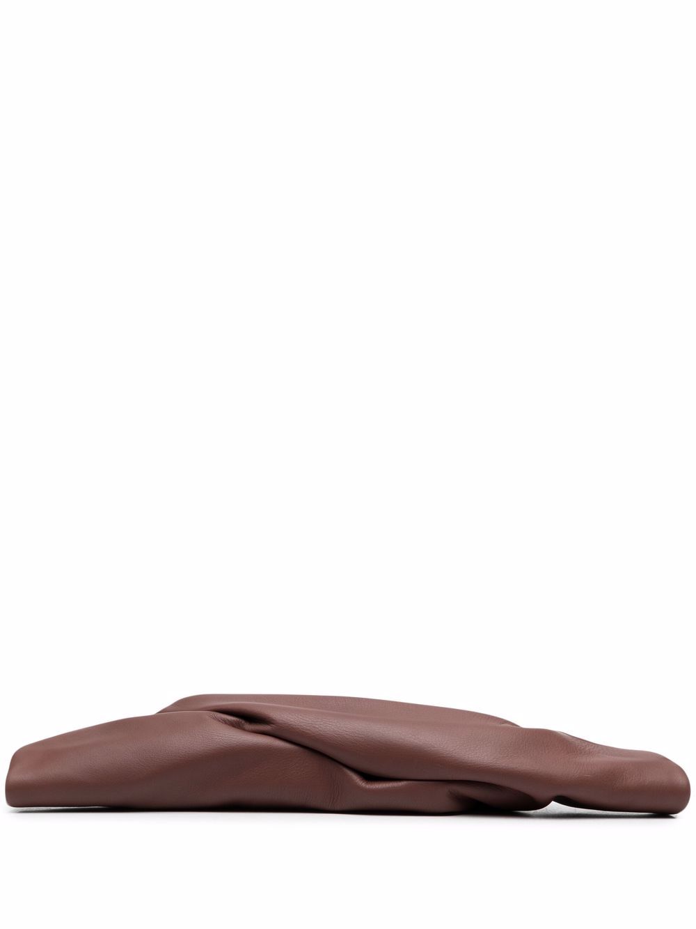 Rick Owens Small Twist Clutch In Brown