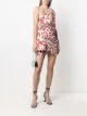 Image 2 of Saint Laurent cherry print one-shoulder dress