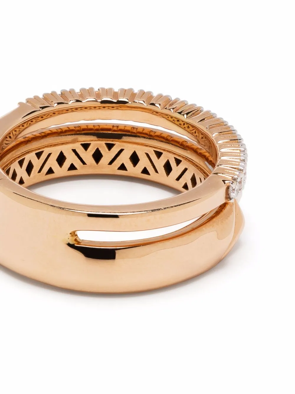Tirisi Anello Monte Carlo in oro rosa 18 carati con diamanti | Anelli di alta gioielleria | Image 3