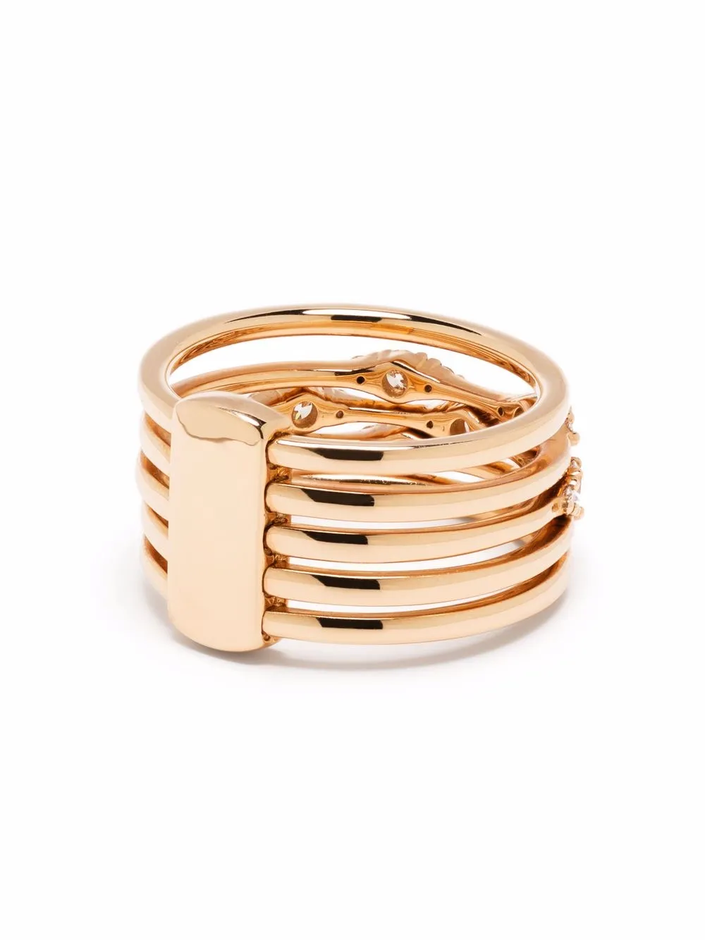 Tirisi Anello Venice in oro rosa 18 carati con diamanti | Alta gioielleria | Image 4