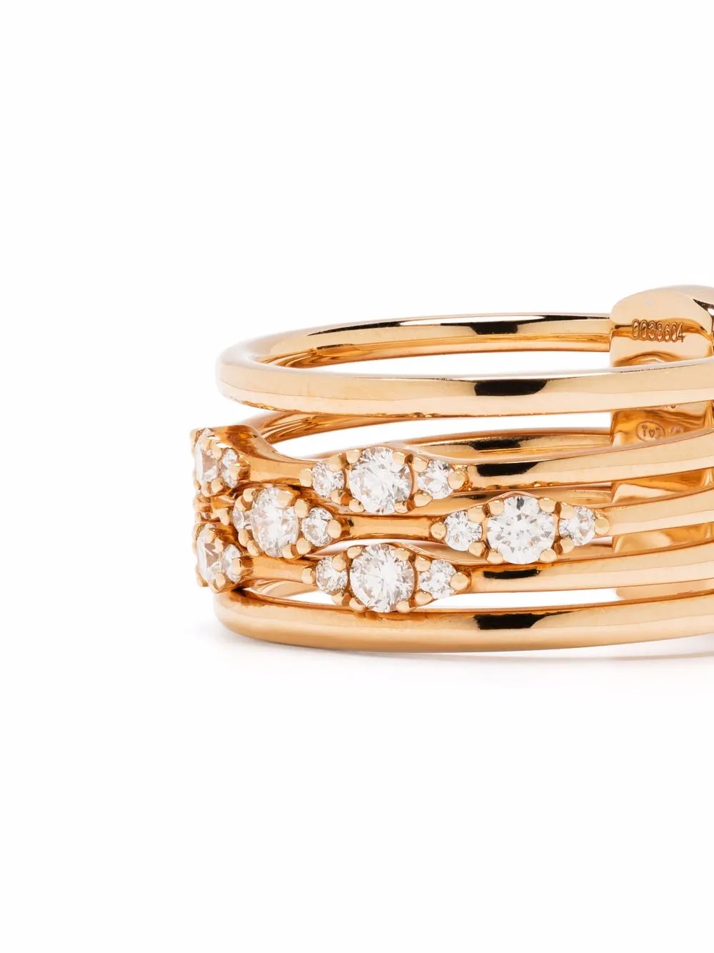 Tirisi Anello Venice in oro rosa 18 carati con diamanti | Anelli di alta gioielleria | Image 3