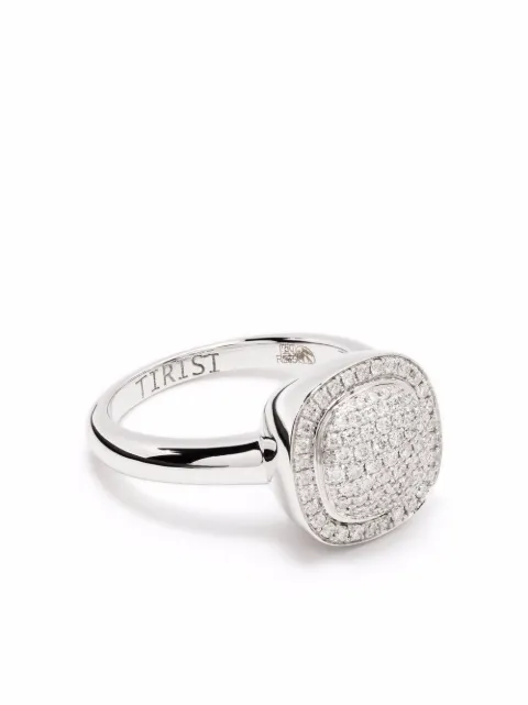Tirisi Anello Milano in oro bianco 18 carati con diamanti