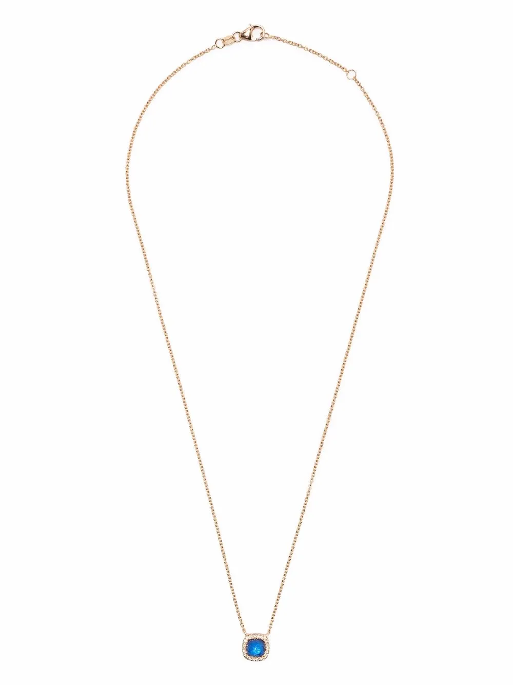 Tirisi 18kt Milano Rotgoldhalskette mit Diamanten und Saphir | Halsketten (Echtschmuck) | Image 3