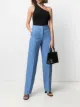 Image 2 of Off-White logo-print straight-leg trousers