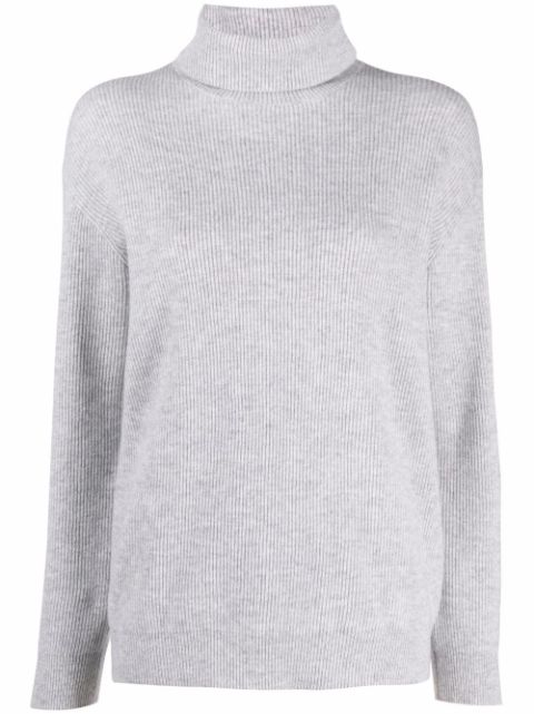 Brunello Cucinelli ribbed-knit roll-neck jumper Women