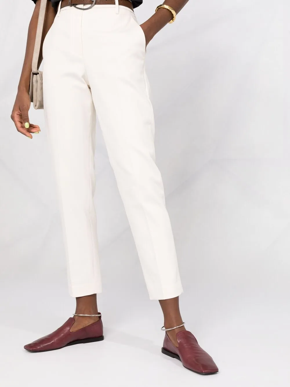 фото Brunello cucinelli укороченные брюки кроя слим