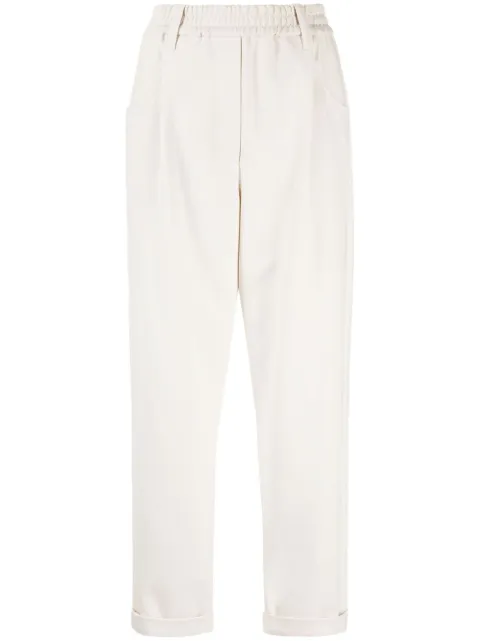 Brunello Cucinelli cropped straight-leg trousers