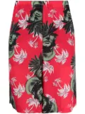 Undercover graphic-print bermuda shorts - Red