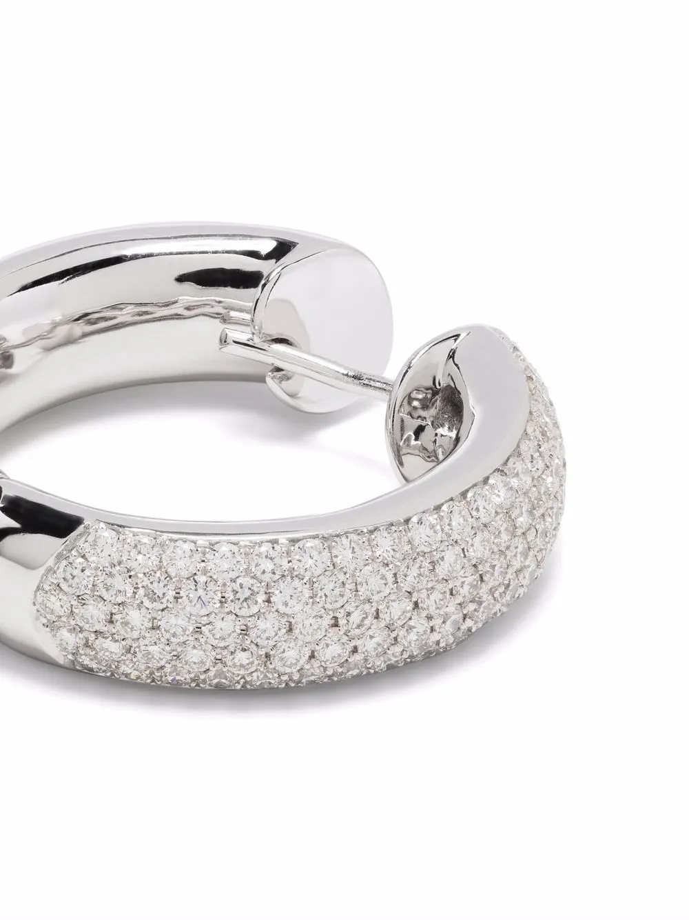  Tirisi 18kt Weißgoldcreolen Mit Diamanten   Silber 