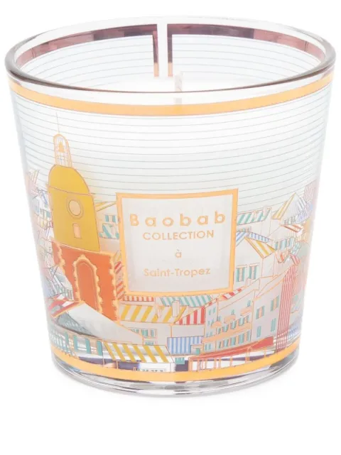 Baobab Collection Saint-Tropez cityscape-print candle
