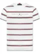Image 1 of Tommy Hilfiger Junior TEEN striped logo-print T-shirt