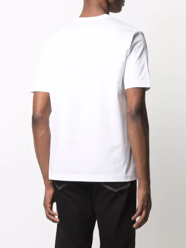 Junya Watanabe MAN ホワイト メンズTシャツ シンプル Junya Watanabe Man: Cotton High Density Jersey T-shirt