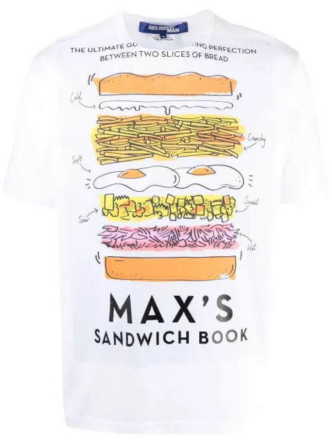 Junya Watanabe MAN playera con estampado gráfico