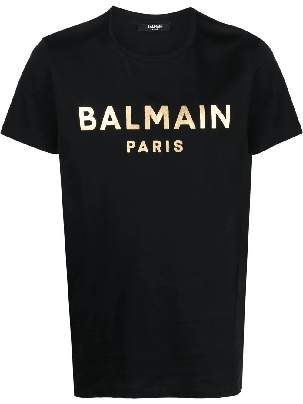 Shop Balmain Logo-print Short-sleeve T-shirt In Black