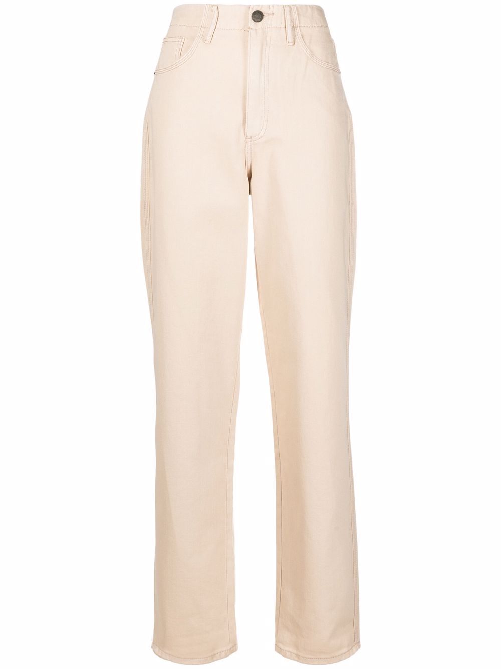 

12 STOREEZ high-waisted straight jeans - Neutrals