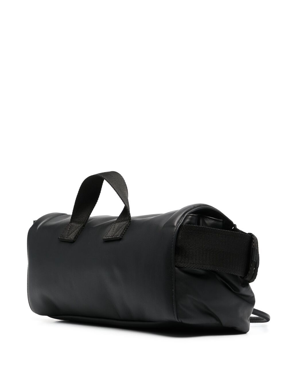 Shop Bottega Veneta Beak Leather Belt Bag In Black