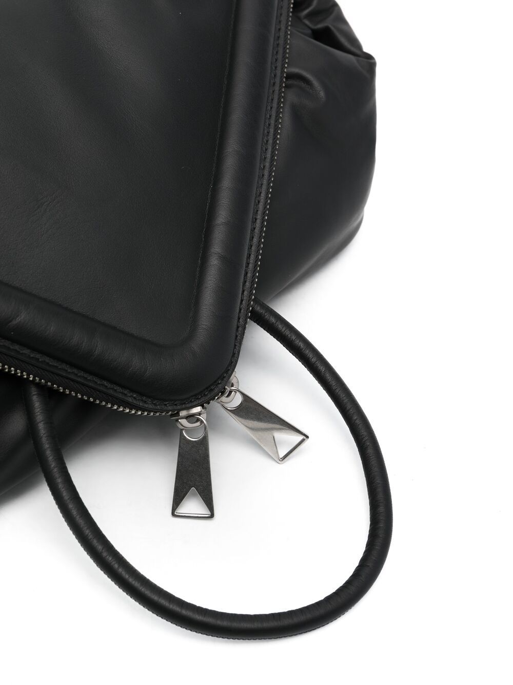 Shop Bottega Veneta Beak Leather Belt Bag In Black