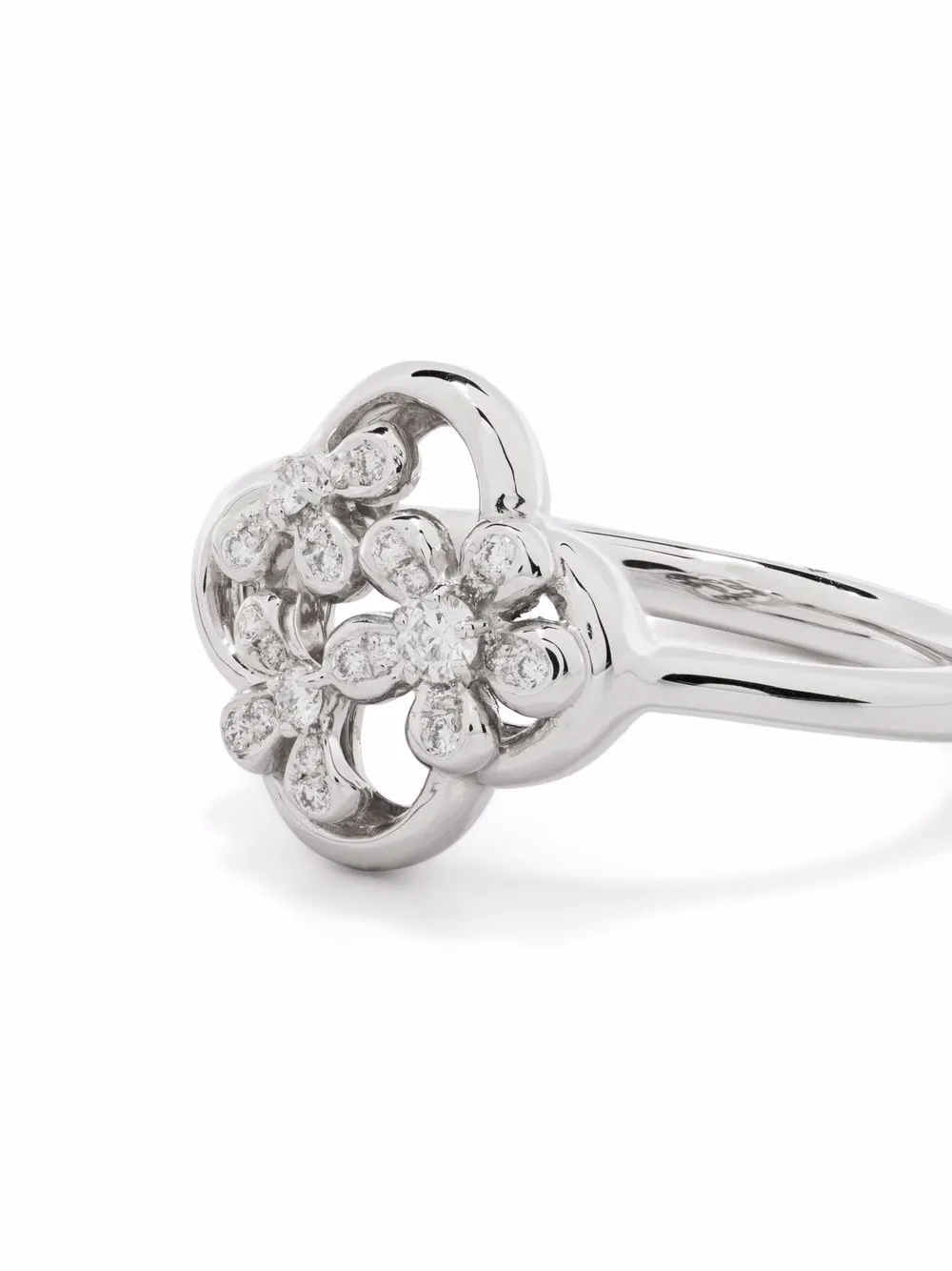 Tirisi Anello Seoul Flower in oro bianco 18 carati con diamanti | Anelli di alta gioielleria | Image 3