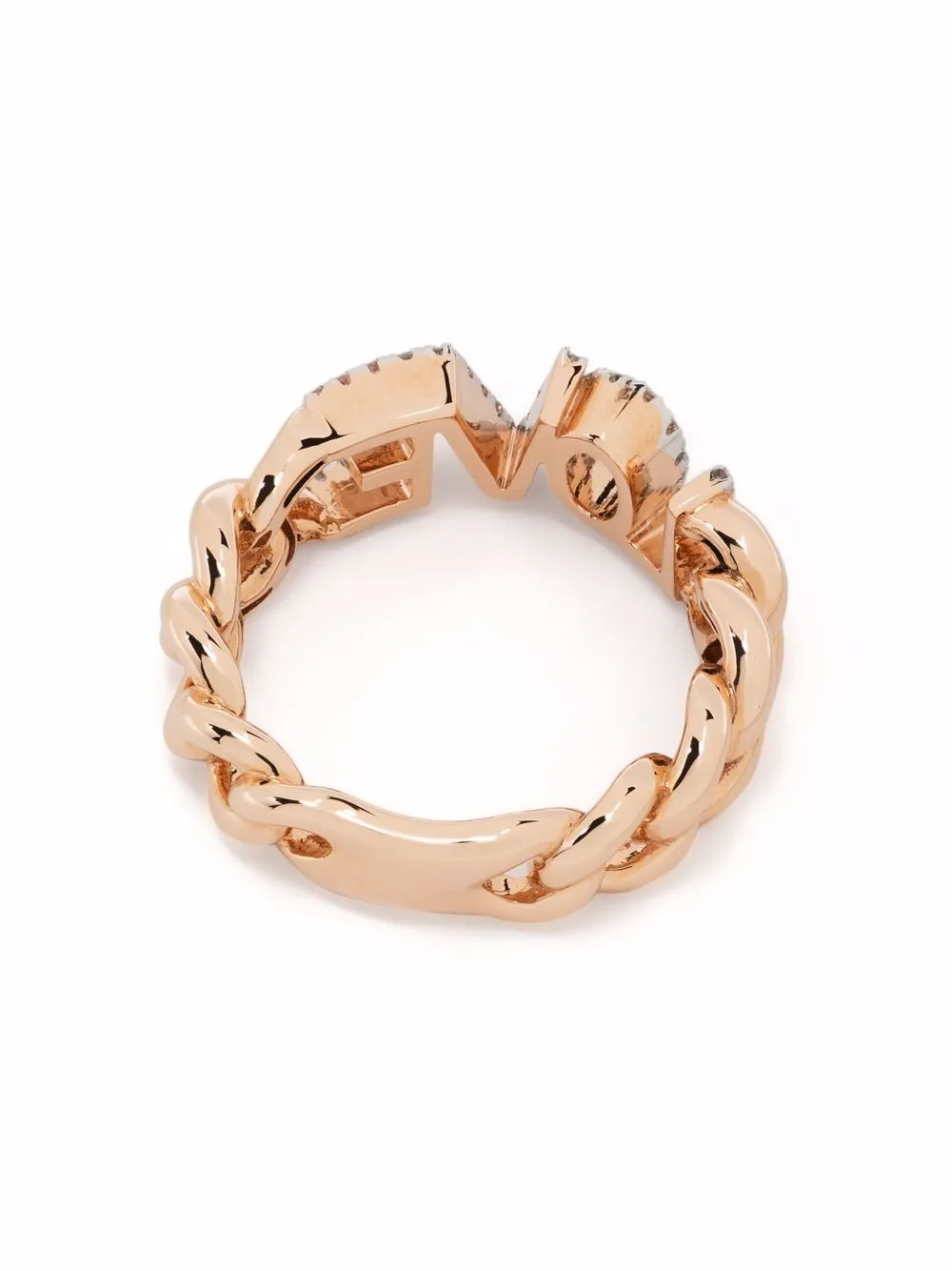 Tirisi Anello Love in oro rosa 18 carati con diamanti | Alta gioielleria | Image 4