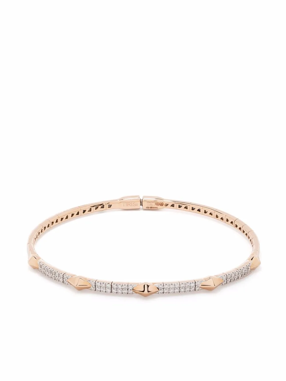 Tirisi Bracciale Monte Carlo in oro rosa 18 carati con diamanti | rosa | Image 1