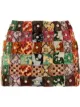 Image 1 of Dolce & Gabbana patchwork jacquard miniskirt