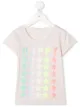 Image 1 of Billieblush Happy glitter-print T-shirt