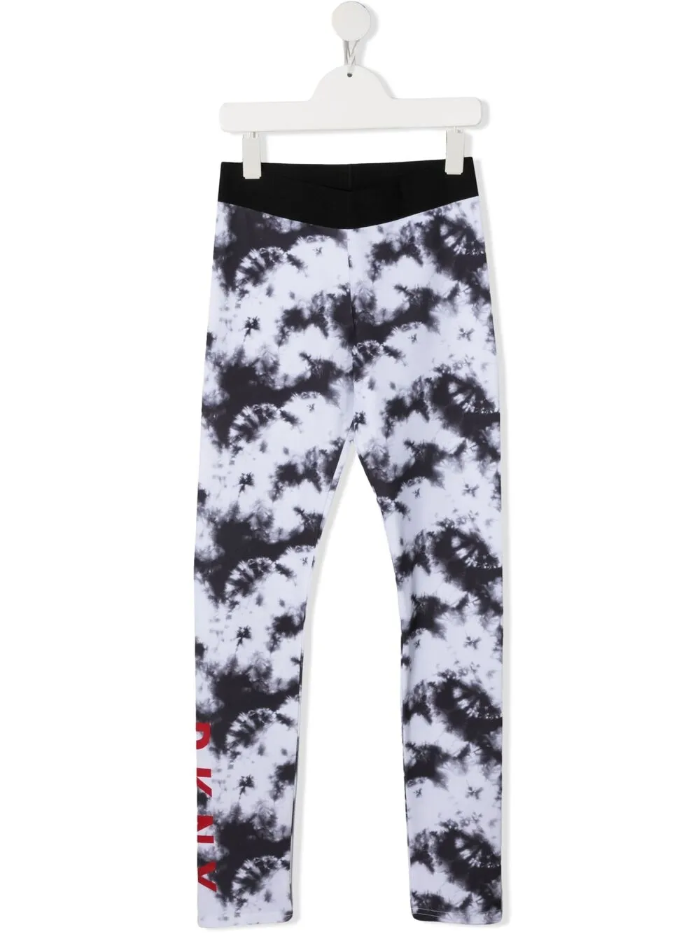 Dkny Kids легинсы с принтом тай-дай и логотипом