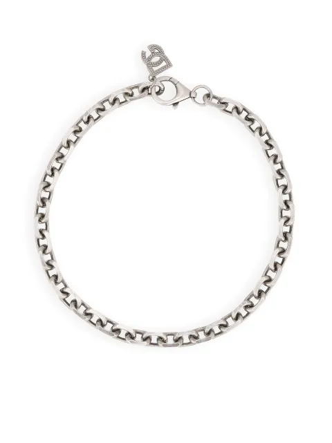 Dolce & Gabbana logo-charm chain necklace