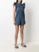 RED Valentino ruffle-trim denim playsuit