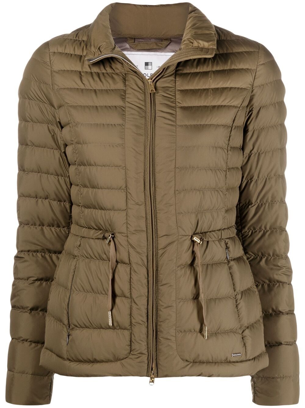 Woolrich Hibiscus Down Puffa Jacket In Green
