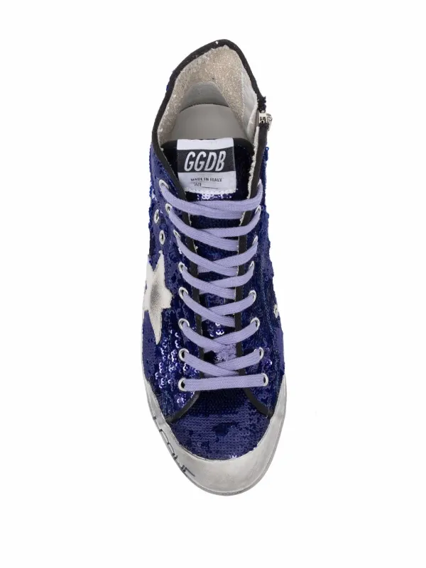 golden goose sequin fashion sneakers