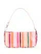 Image 1 of BY FAR Rachel stripe-print shoulder bag