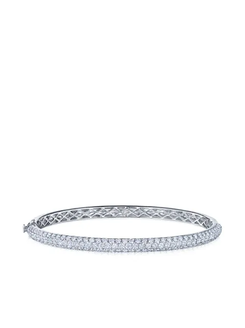 KWIAT 18kt white gold diamond Moonlight three-row medium bangle