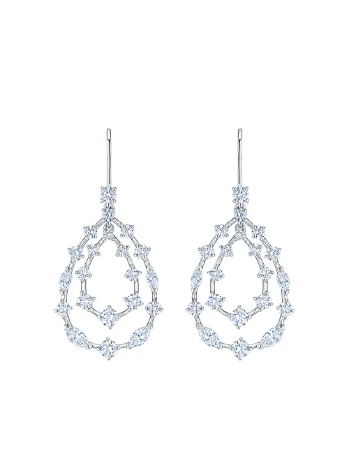 Boucles d'oreilles Starry Night en or blanc 18ct ornées de diamants - KWIAT - Modalova