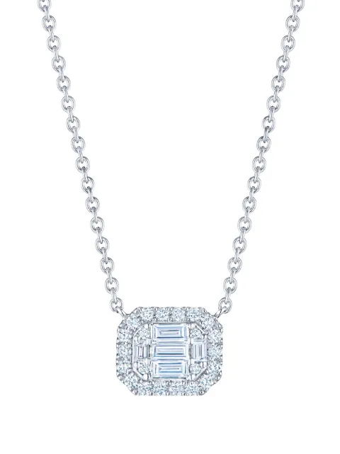 KWIAT Sunburst ダイヤモンド ペンダントネックレス 18Kホワイトゴールド