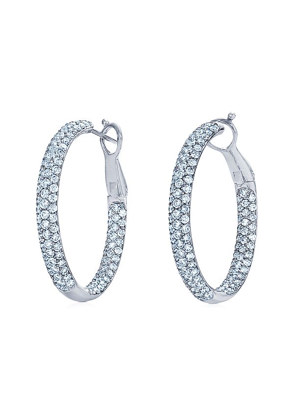 kwiat diamond hoop earrings