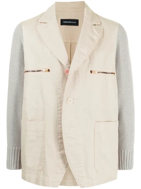 Undercover blazer con mangas en contraste
