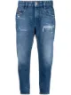 Image 1 of Diesel ripped-detail cropped jeans