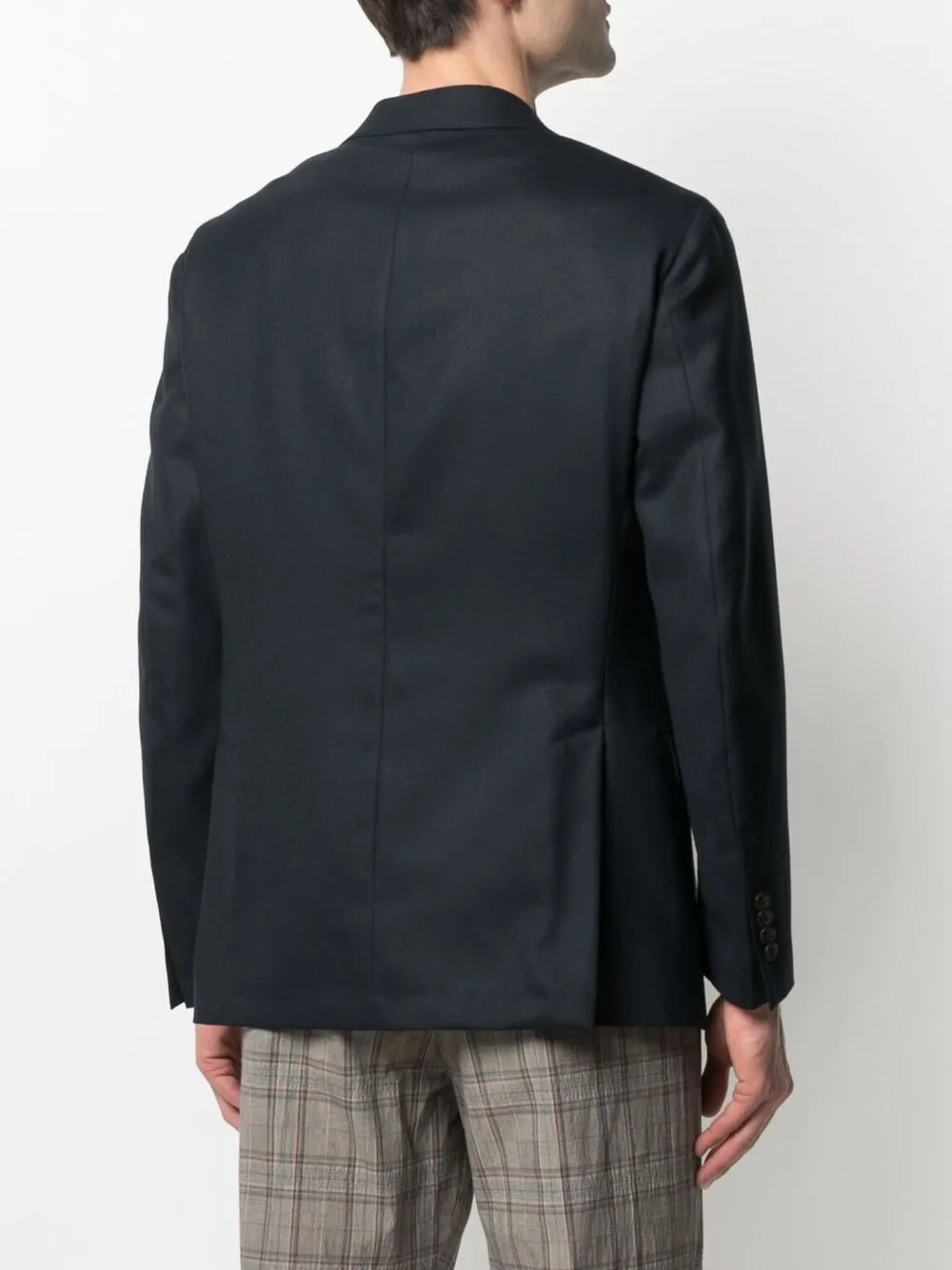 Polo Ralph Lauren Notch Lapel Wool Blazer In Blue